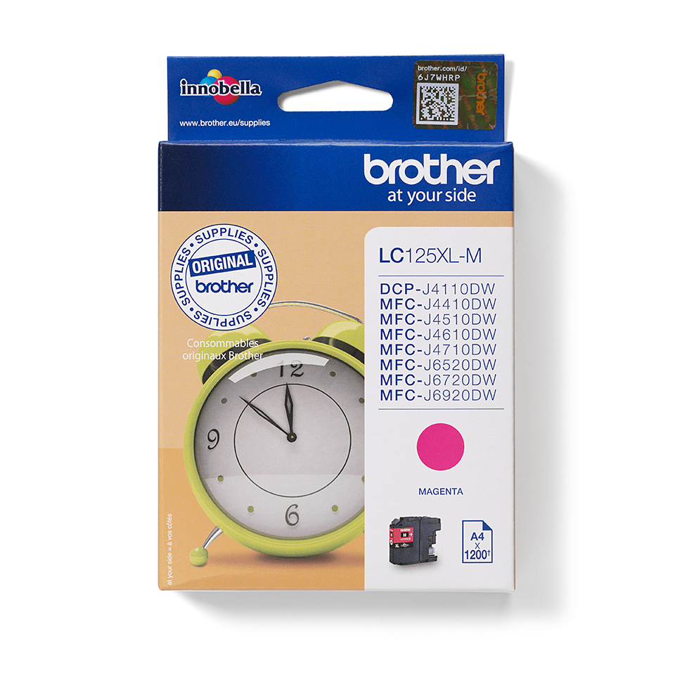 Brother LC125XL Magenta Ink Cartridge