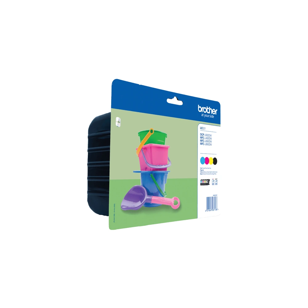 Brother LC221 Ink Cartridge Multipack - LC221VALBP
