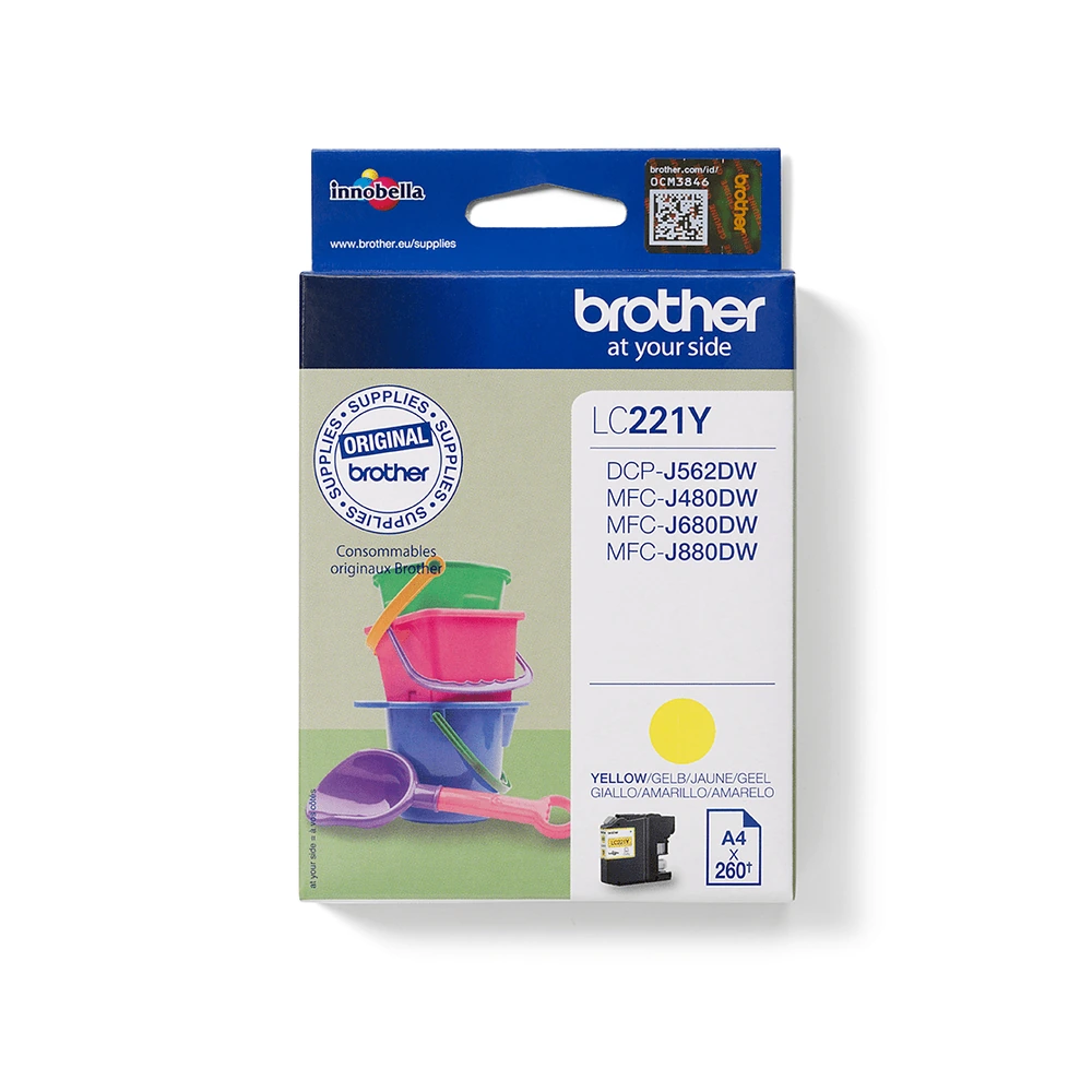 Brother LC221 Yellow Ink Cartridge