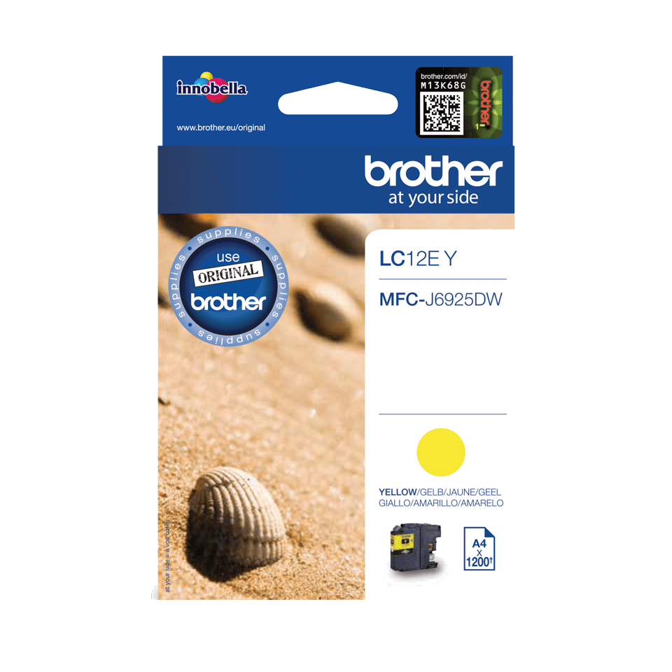 Brother LC12E Yellow Ink Cartridge