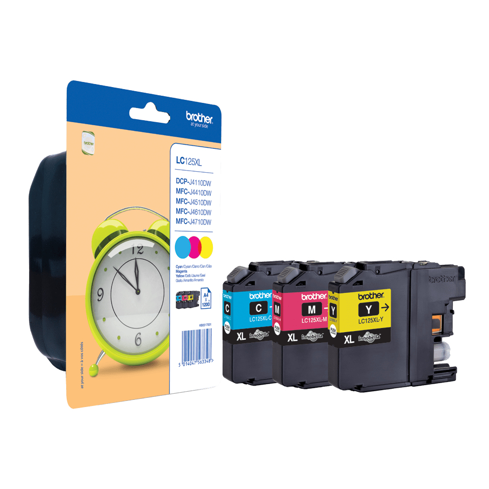 Brother LC125XL Ink Cartridge Multipack - LC125XLRBWBPDR