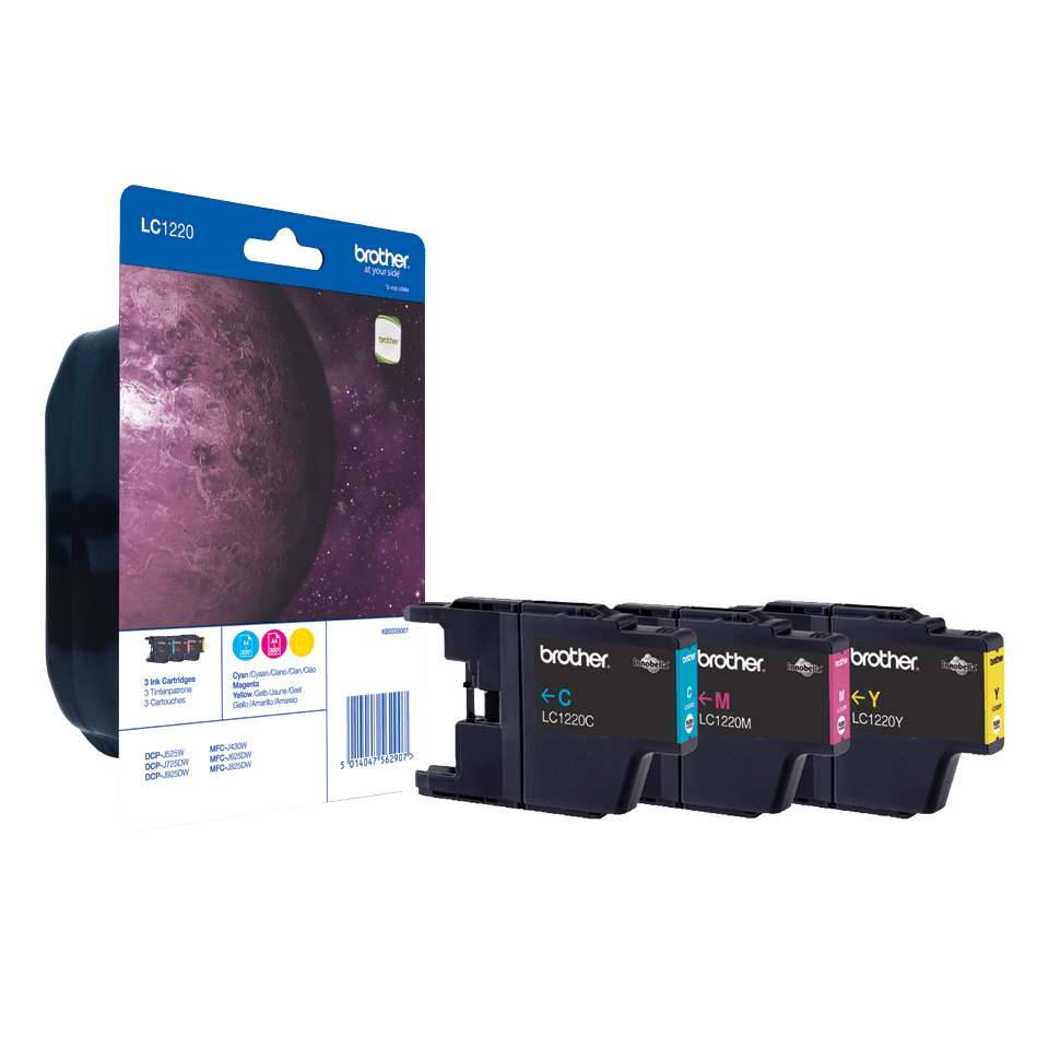Brother LC1220 Ink Cartridge Multipack - LC1220RBWBPDR