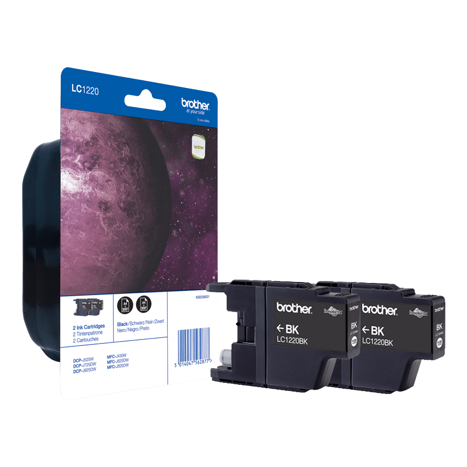 Brother LC1220 Black Twin Pack - LC1220BKBP2DR
