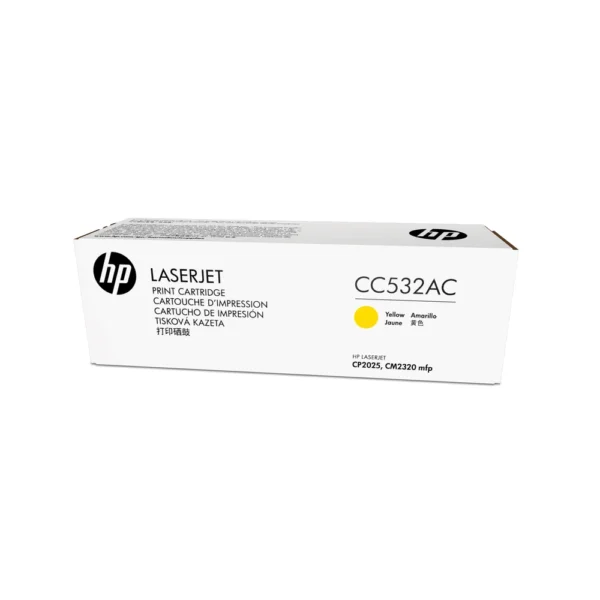 HP CC532AC Yellow Toner Cartridge - CC532AC-SCRP