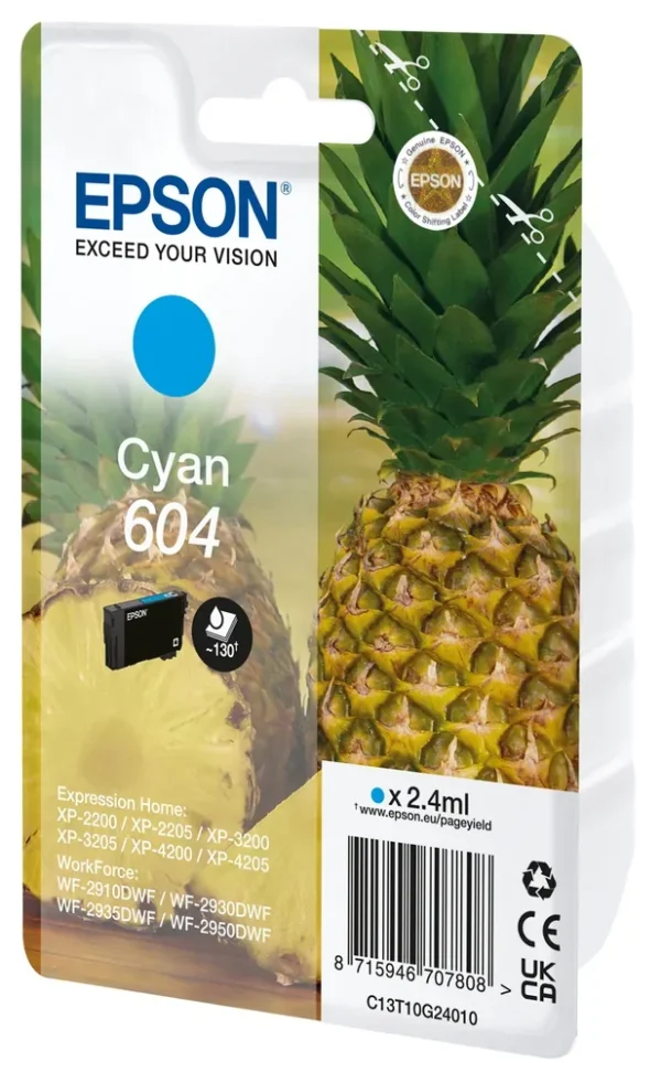 Epson T10G2 Cyan Ink Cartridge - C13T10G24020