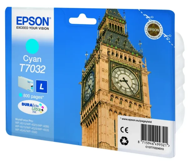 Epson T7032 Cyan Ink Cartridge - C13T70324010