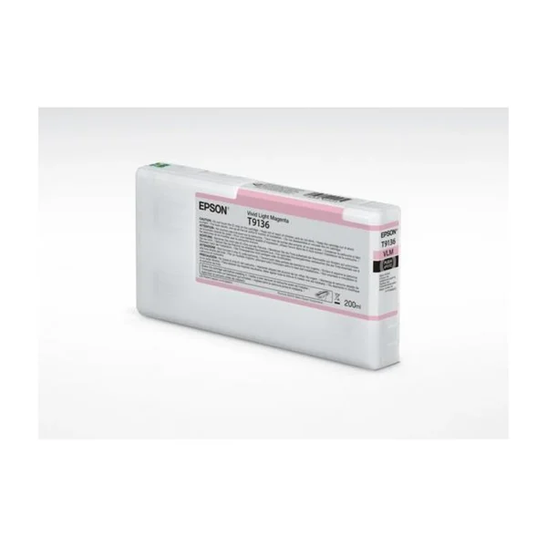 Epson T9136 Vivid Light Magenta, Light Magenta Ink Cartridge - C13T91360N