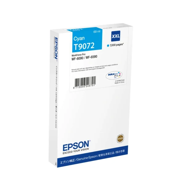 Epson WF-6xxx Cyan High Capacity Ink Cartridge - C13T90724N