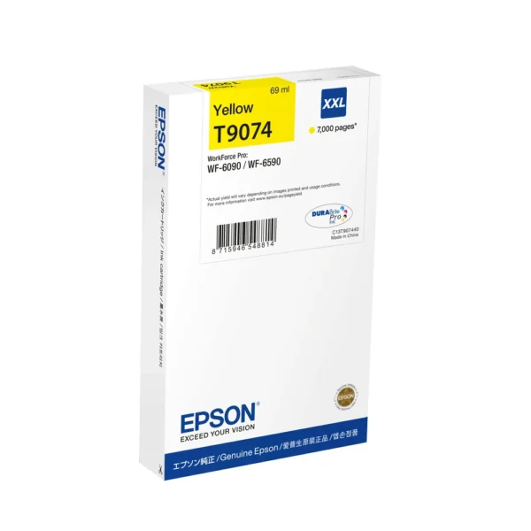 Epson WF-6xxx Yellow High Capacity Ink Cartridge - C13T90744N