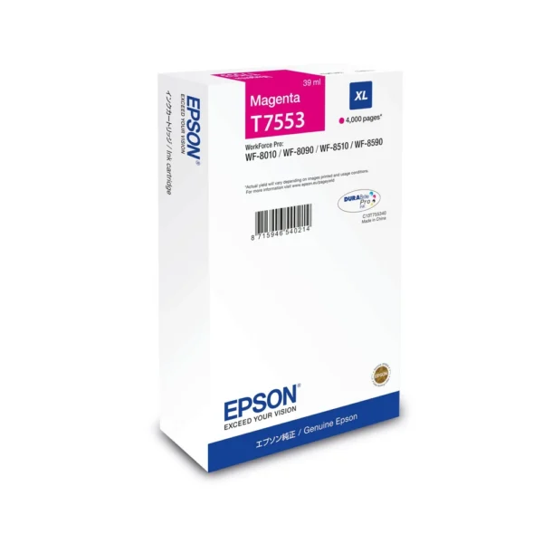 Epson WF-8xxx Magenta High Capacity Ink Cartridge - C13T75534N