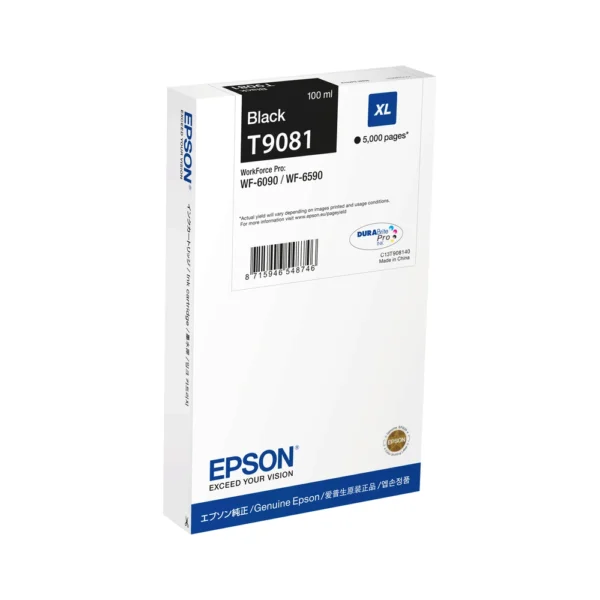 Epson WF-6xxx Black High Capacity Ink Cartridge - C13T90814N