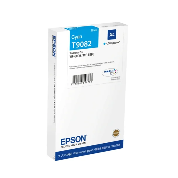 Epson WF-6xxx Cyan High Capacity Ink Cartridge - C13T90824N