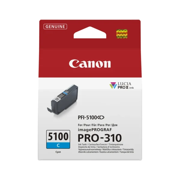 Canon PFI-5100 Cyan Ink Cartridge - 6953C001