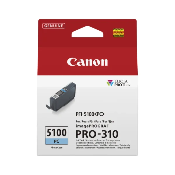 Canon PFI-5100 Photo Cyan Ink Cartridge - 6956C001