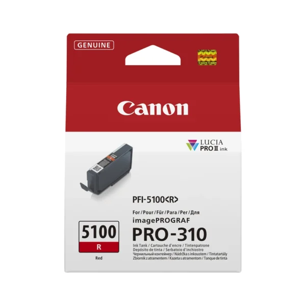 Canon PFI-5100 Red Ink Cartridge - 6958C001