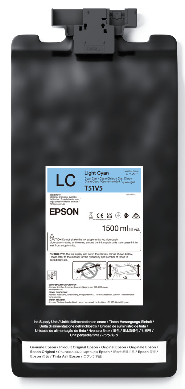 Epson T51V5 Light Cyan Ink Cartridge - C13T51V500