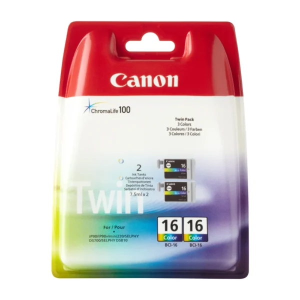 Canon BCI-16 Ink Cartridge Twin Pack - 9818A002