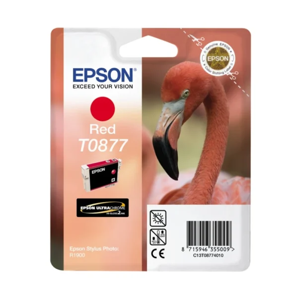Epson T0877 Red Ink Cartridge - C13T08774020