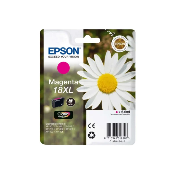 Epson 18XL Magenta Ink Cartridge - C13T18134010