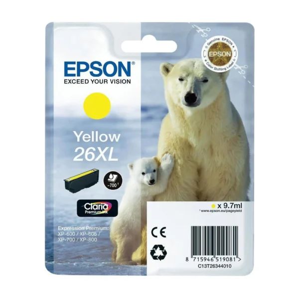 Epson T2634 Yellow Ink Cartridge - C13T26344010