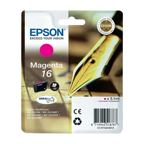 Epson T1623 Magenta Ink Cartridge - C13T16234020
