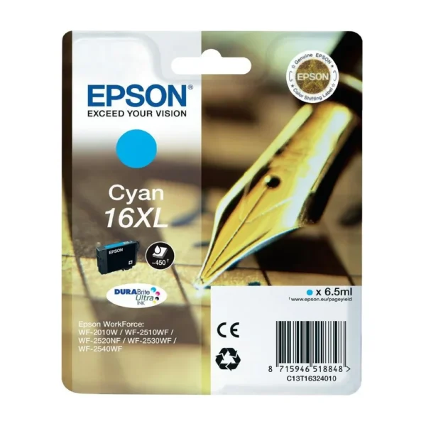 Epson 16XL Cyan Ink Cartridge - C13T16324010