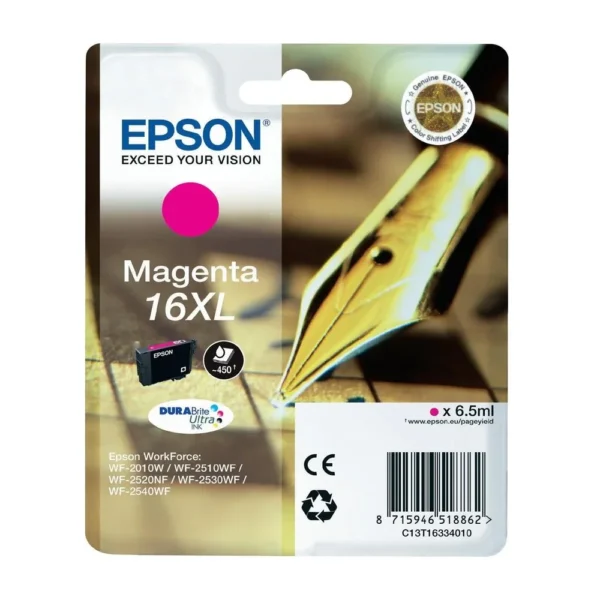 Epson 16XL Magenta Ink Cartridge - C13T16334010