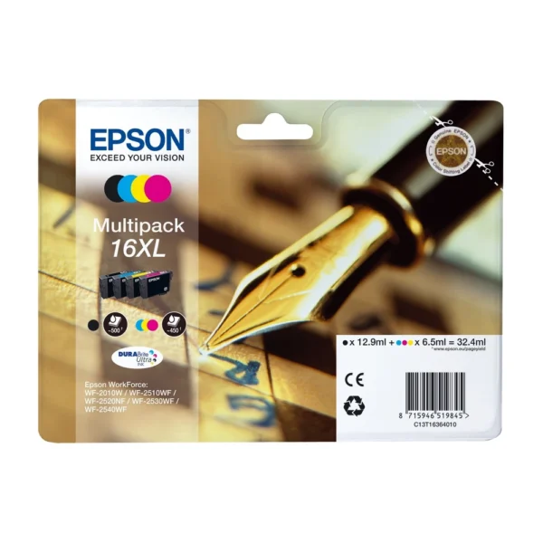 Epson T1636 Ink Cartridge Multipack - C13T16364010
