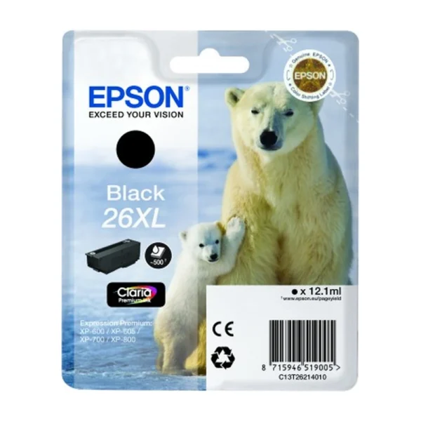 Epson T2621 Black Ink Cartridge - C13T26214020