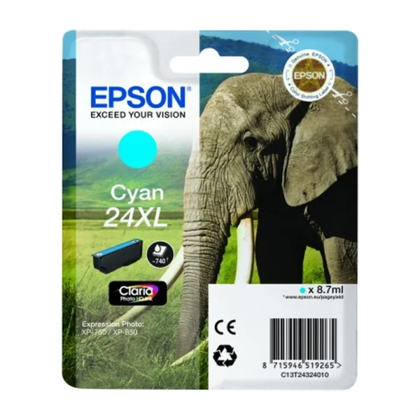 Epson T2432 Cyan Ink Cartridge - C13T24324010