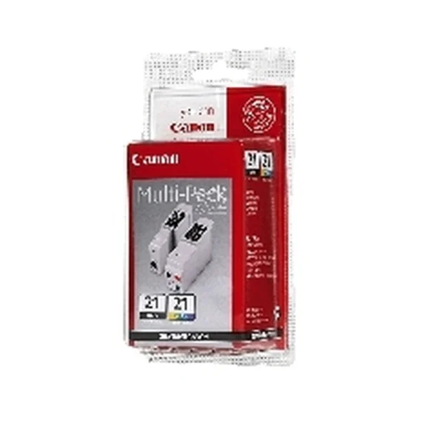 Canon BCI-21 Black and Colour Ink Cartridge Multipack - BCI-21 MULTI