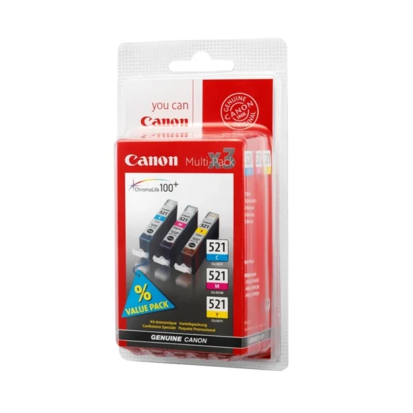 Canon CLI-521 Tri-Pack - 2934B011