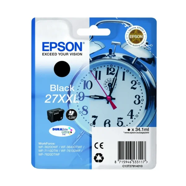 Epson T2791 High Capacity Black Ink Cartridge - C13T27914010