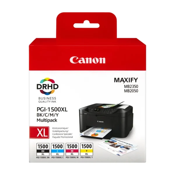 Canon PGI-1500XL High Capacity Black and Colour Ink Cartridge Multipack - 9182B004