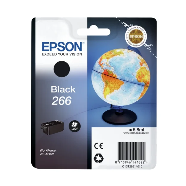 Epson Globe-266 Black Ink Cartridge - C13T26614020
