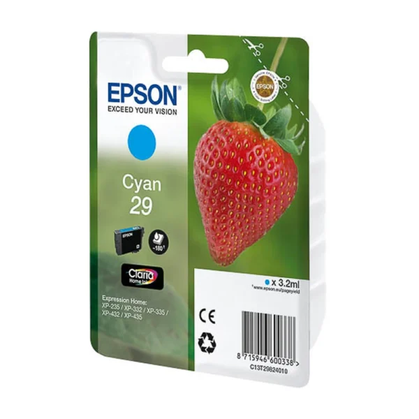 Epson T2982 Cyan Ink Cartridge - C13T29824010