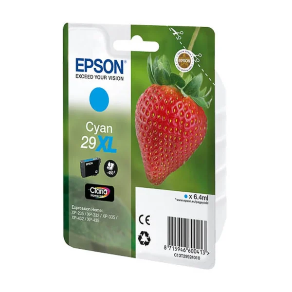 Epson T2992 High Capacity Cyan Ink Cartridge - C13T29924010