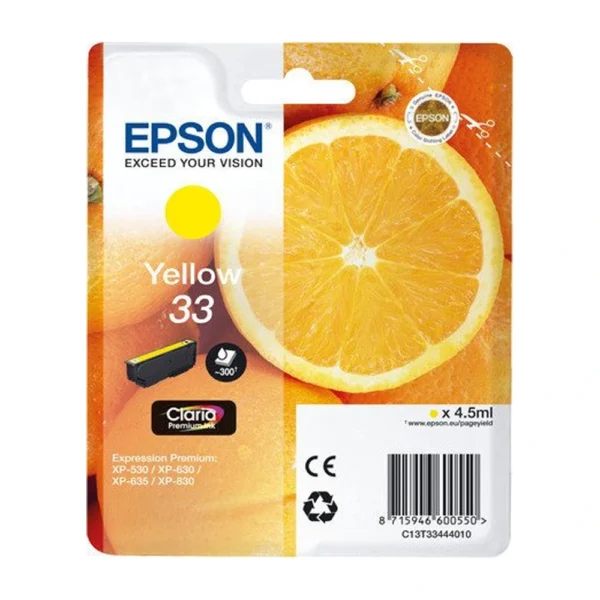 Epson T3344 Yellow Ink Cartridge - C13T33444020