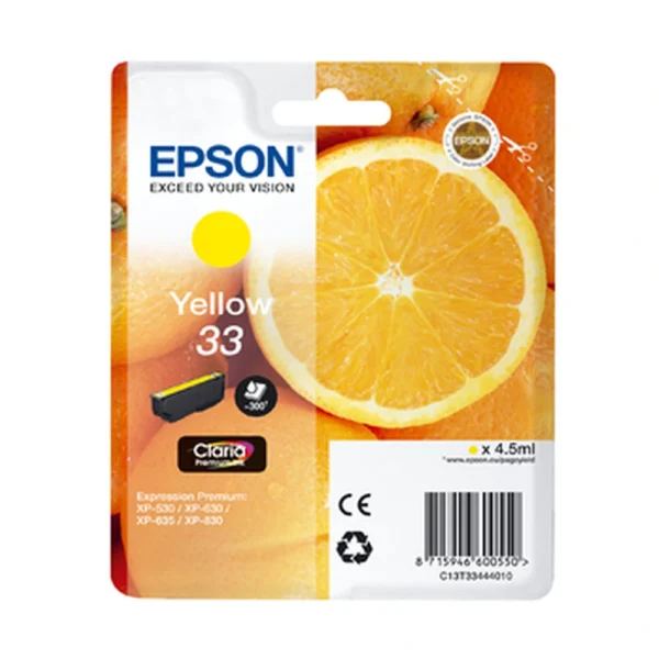 Epson T3344 Yellow Ink Cartridge - C13T33444010