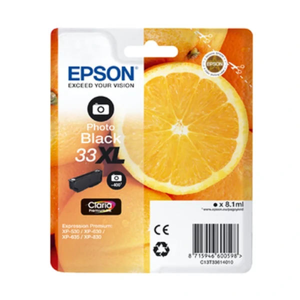 Epson T3361 XL Photo Black Ink Cartridge - C13T33614010
