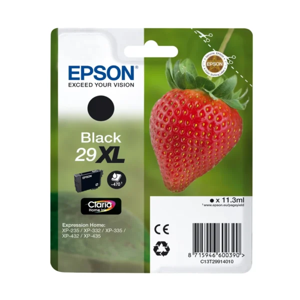 Epson T2991 Black High Capacity Ink Cartridge - C13T29914020