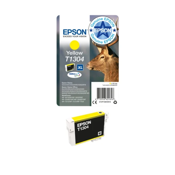 Epson T1304 Yellow Ink Cartridge - C13T13044012