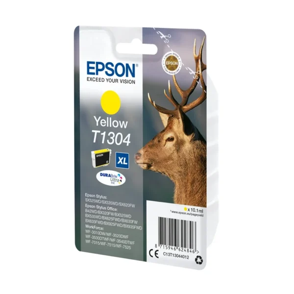Epson T1304 Yellow Ink Cartridge - C13T13044022