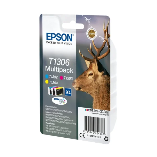 Epson T1306 Ink Cartridge Multipack - C13T13064012