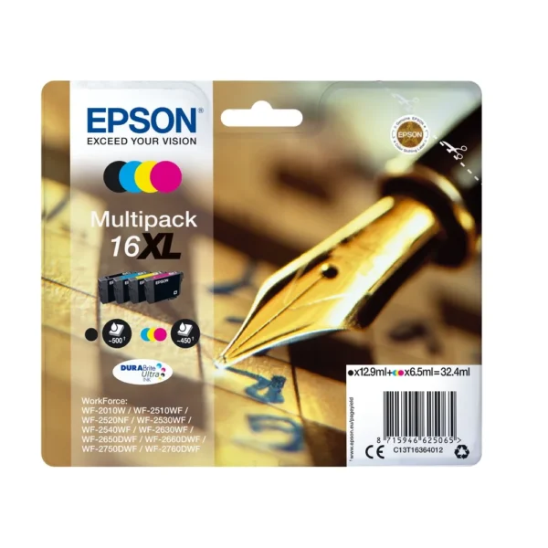 Epson T1636 Ink Cartridge Multipack - C13T16364022