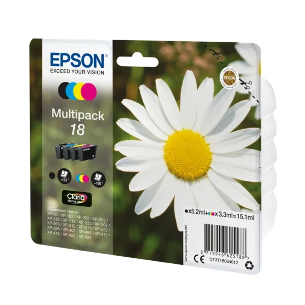 Epson-4-colours Ink Cartridge Multipack - T1806
