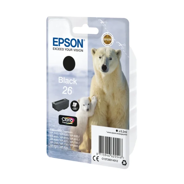 Epson T2601 Black Ink Cartridge - C13T26014022
