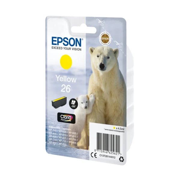 Epson T2614 Yellow Ink Cartridge - C13T26144022