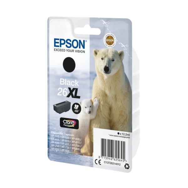 Epson 26XL Black Ink Cartridge - C13T26214022