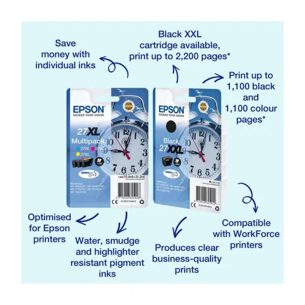 Epson T2712 High Capacity Cyan Ink Cartridge - C13T27124012